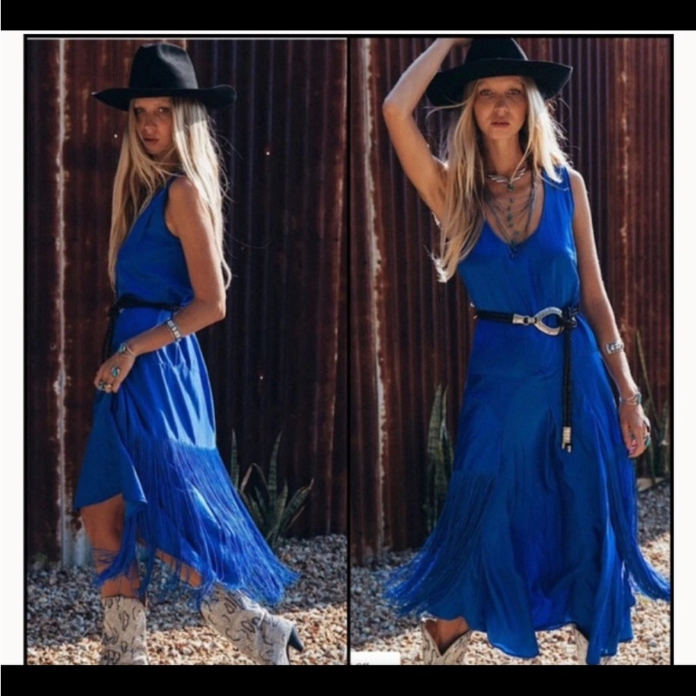 Chasing Unicorns Blue Maxi Dress